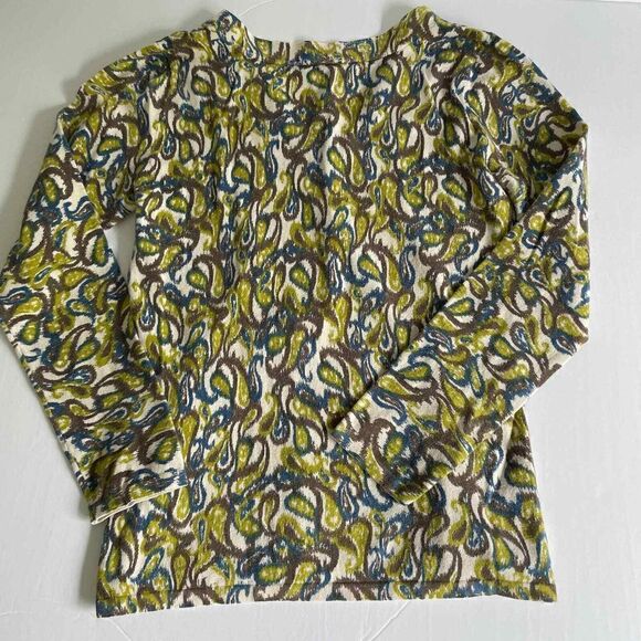 J Jill Stretch Green Patterned Sweater Size Small - Picture 5 of 8